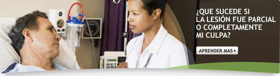 ¿Que sucede si la lesión fue parcial o completamente mi culpa? Aprender Mas.